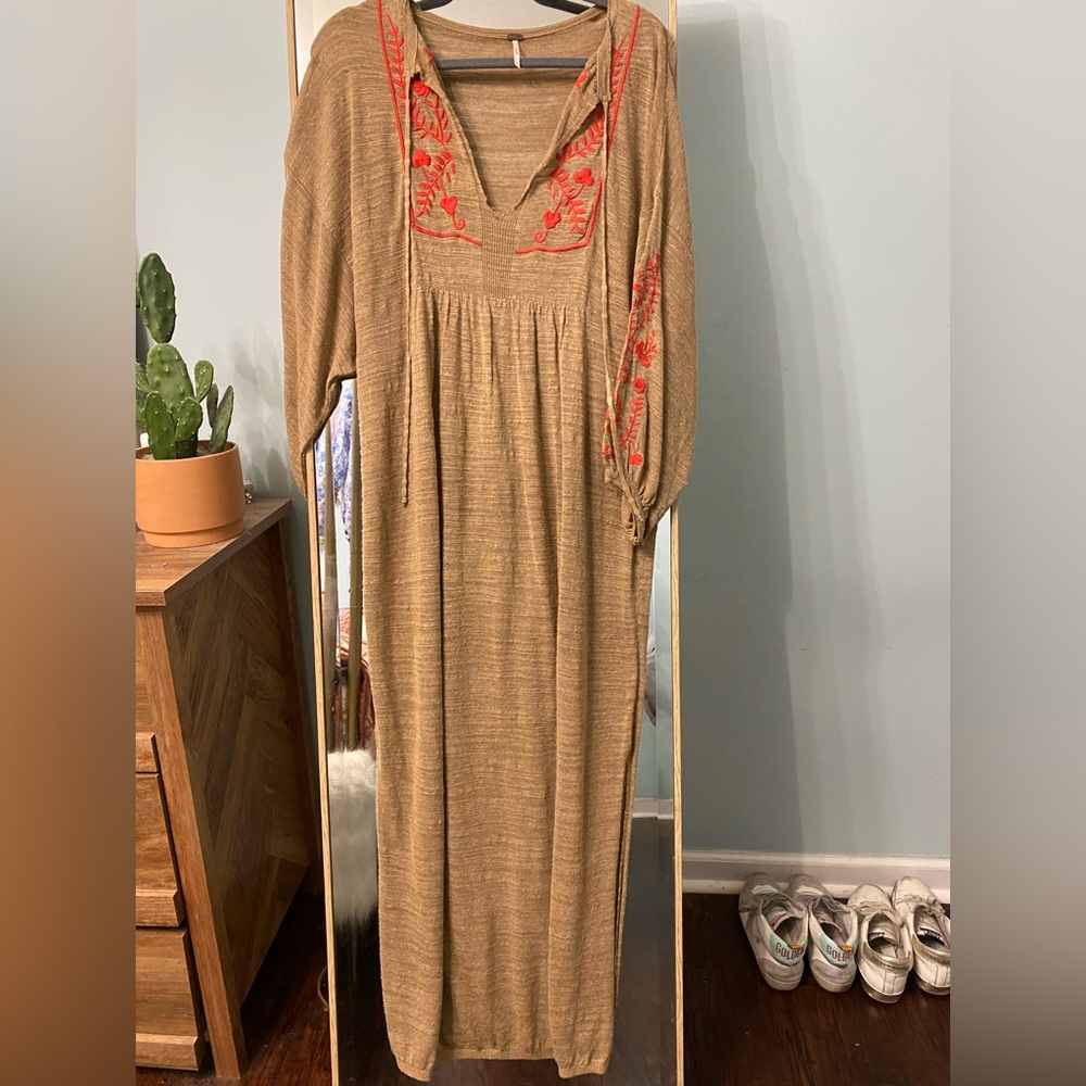 Free People embroidered peasant dress